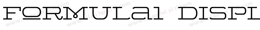 Formula1 Display-Wide字体转换